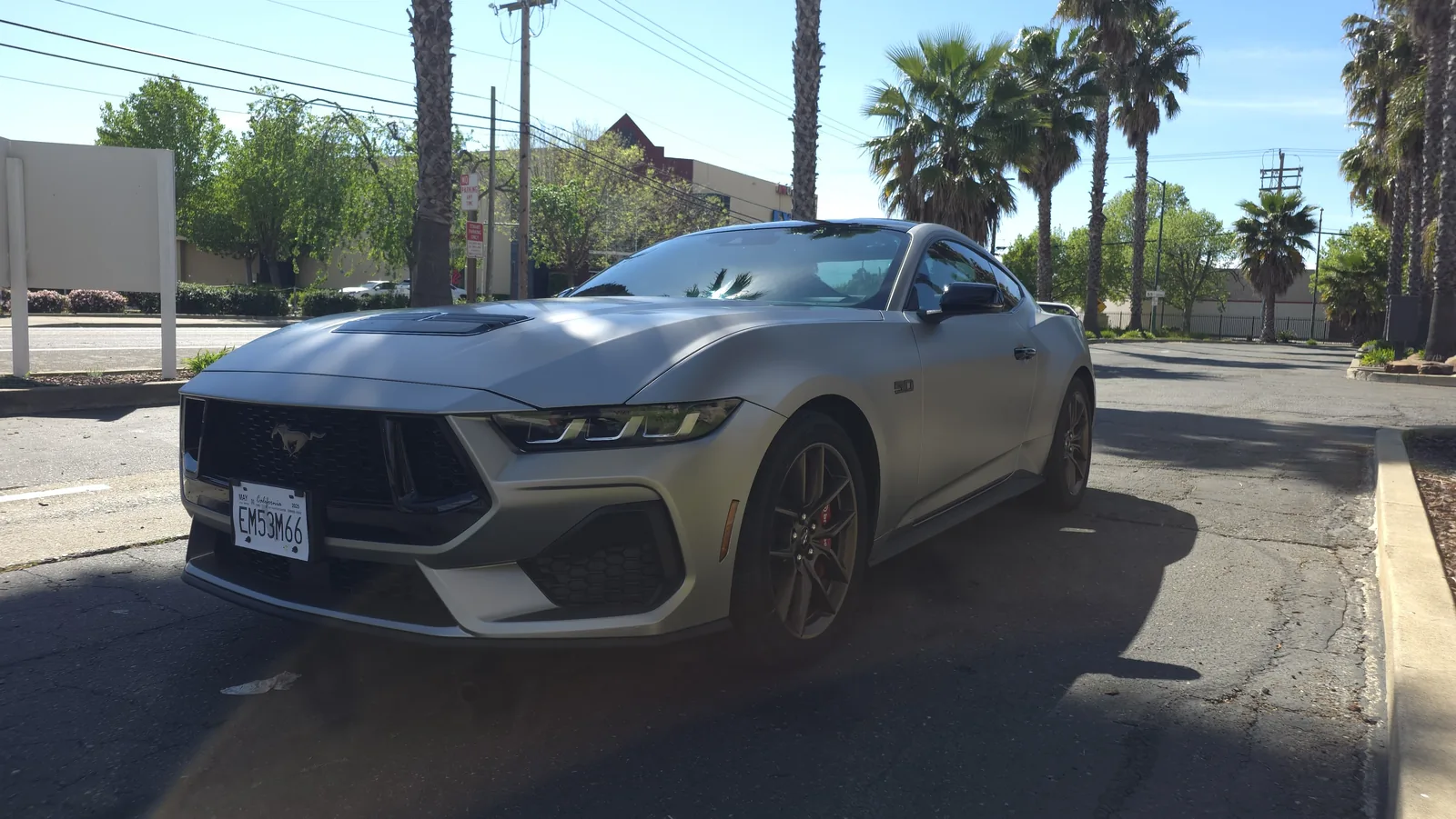 Mustang GT in satin grey